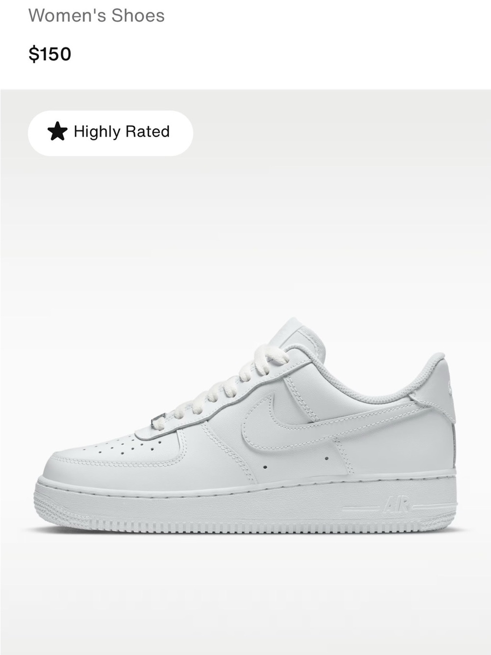Nike White Low-Top Leather Sneakers